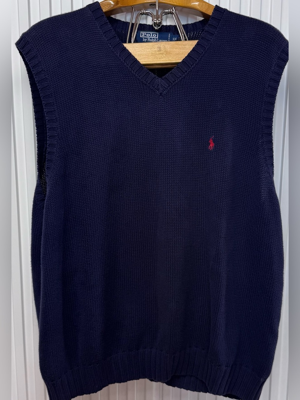 Polo by Ralph Lauren Navy V-Neck Knit Sweater Vest XXL